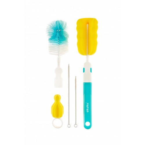 AKUKU šepetėlių rinkinys buteliukų priežiūrai, A0410 AKUKU šepetėlių rinkinys buteliukų priežiūrai, A0410