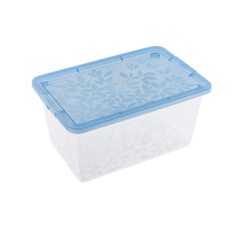 BRANQ 13L plastikinė dėžė su dangčiu Jasmine (mėlyna)
