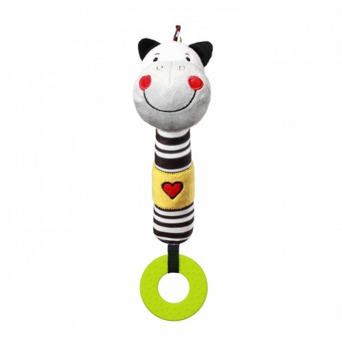 BABYONO C-MORE cypsiukas su barškučiu ZEBRA