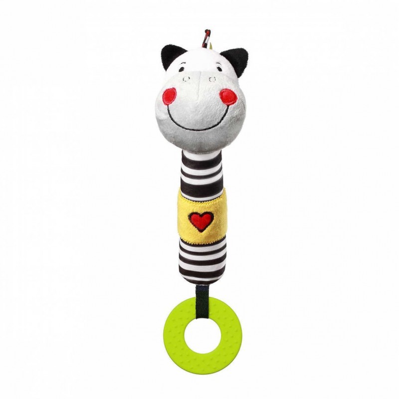 BABYONO C-MORE cypsiukas su barškučiu ZEBRA BABYONO C-MORE cypsiukas su barškučiu ZEBRA