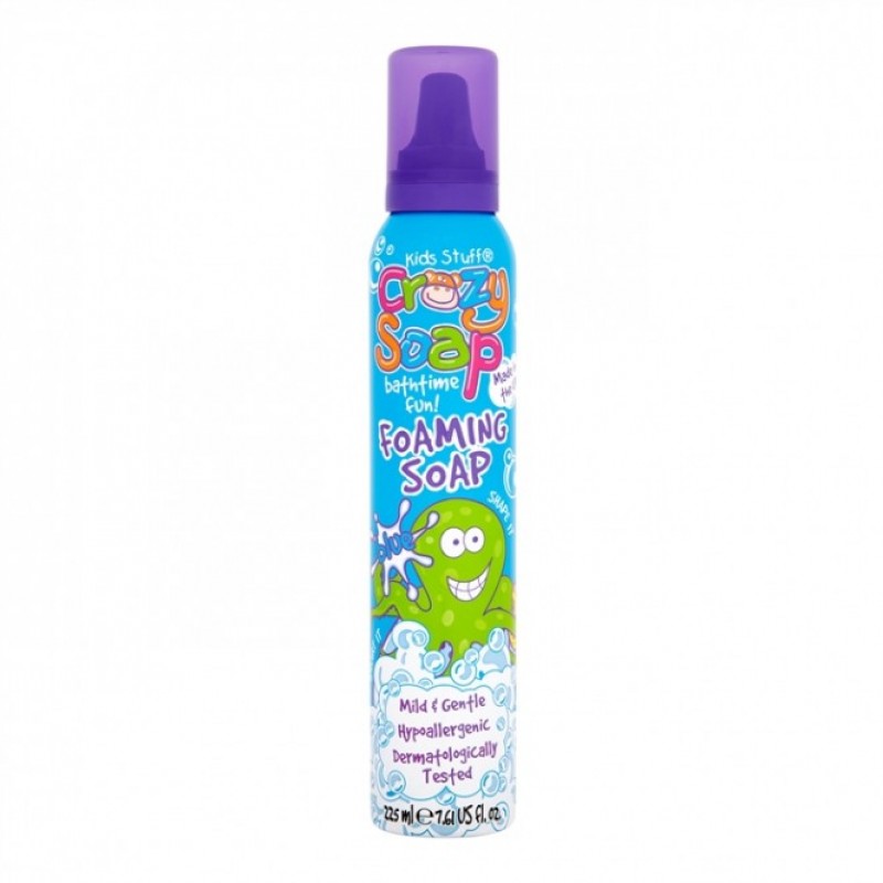 KIDS STUFF vonios putos vaikams CRAZY SOAP, mėlynos, 225 ml KIDS STUFF vonios putos vaikams CRAZY SOAP, mėlynos, 225 ml