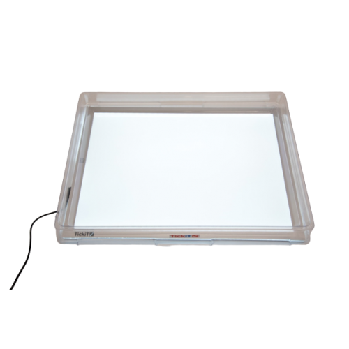 TICKIT A3 šviesos lenta ir žemas skaidrus padėklas (komplektas)