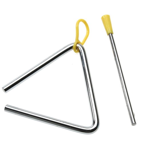COMMOTION metalinis trikampis su laikymo kilpa ir mušimo lazdele