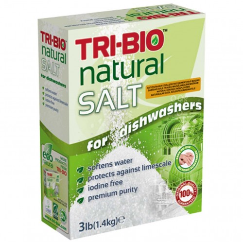 TRI-BIO natūrali indaplovių druska, 1.4 kg.