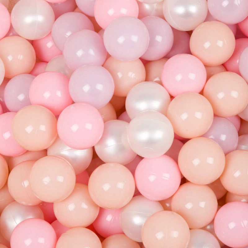 FLUMI kamuoliukai Powder pink/Light peach/White, 200 vnt. 