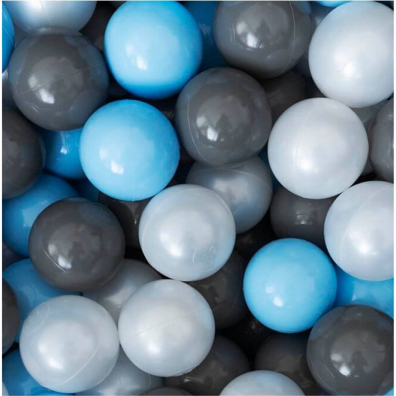 FLUMI kamuoliukai Blue/Dark grey/Pearl, 200 vnt. 