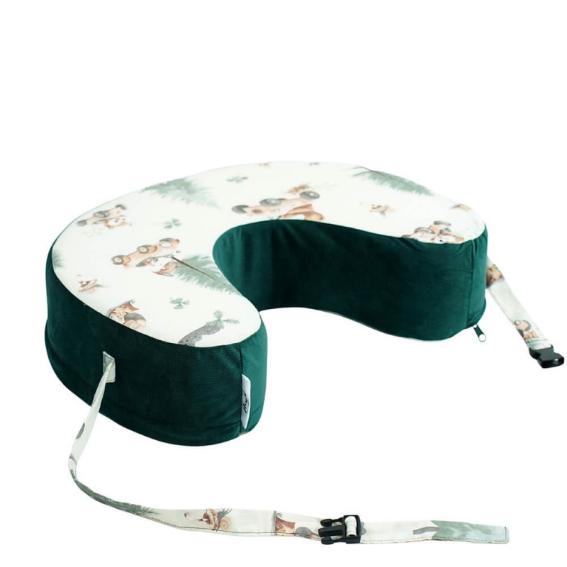 FLUMI maitinimo pagalvė FASOLKA, Green Animals