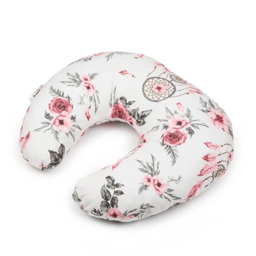 FLUMI maitinimo pagalvė TYPE K, White Flowers