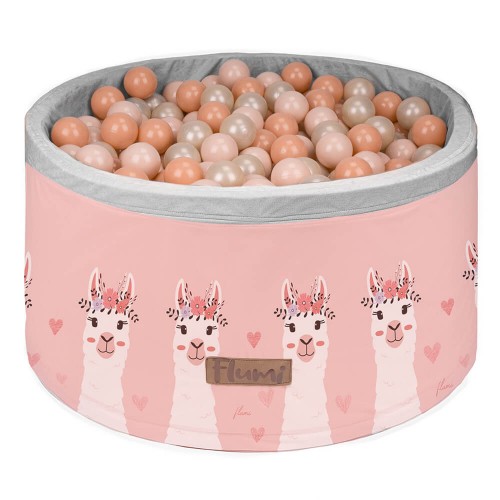 FLUMI personalizuotas kamuoliukų baseinas + 200 kamuoliukų, Lama