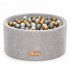 FLUMI personalizuotas kamuoliukų baseinas + 200 kamuoliukų, Light Grey