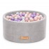 FLUMI personalizuotas kamuoliukų baseinas + 200 kamuoliukų, Light Grey