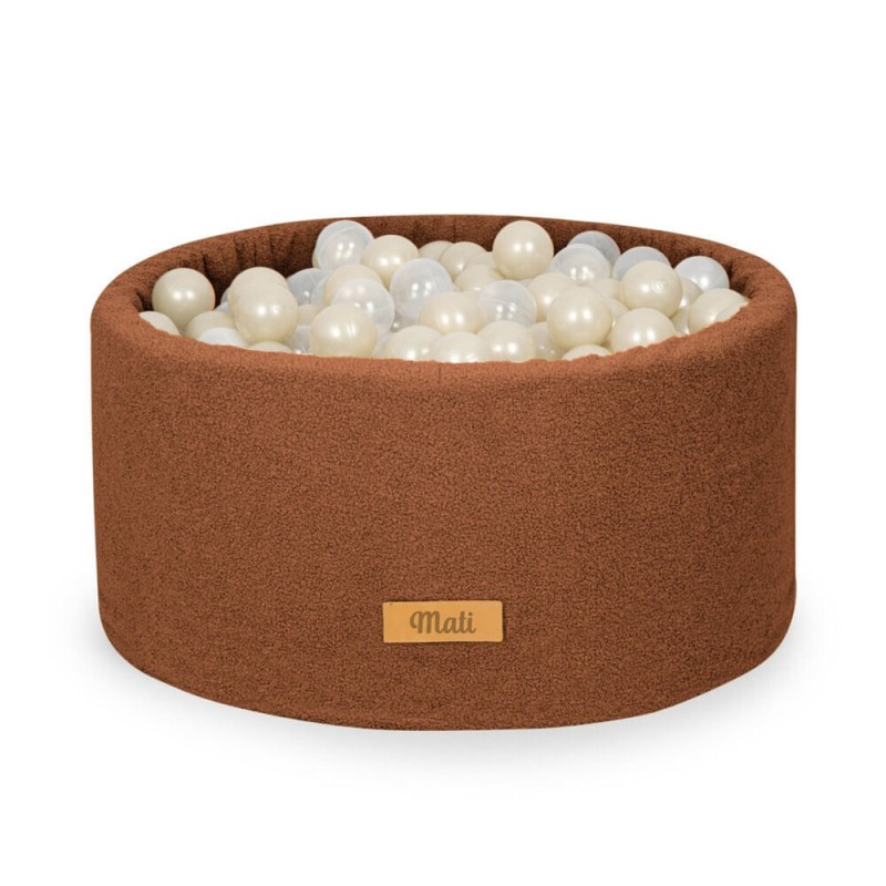 FLUMI personalizuotas kamuoliukų baseinas + 200 kamuoliukų TEDDY, Chocolate