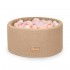 FLUMI personalizuotas kamuoliukų baseinas + 200 kamuoliukų TEDDY, Dark Beige