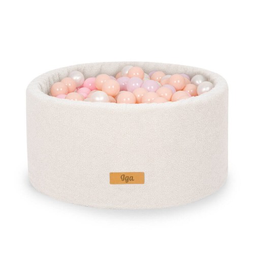 FLUMI personalizuotas kamuoliukų baseinas + 200 kamuoliukų TEDDY, Light Beige