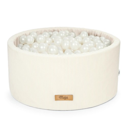 FLUMI personalizuotas kamuoliukų baseinas + 200 kamuoliukų VELOUR, Cream