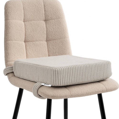 FLUMI kėdės paaukštinimas - pagalvėlė VELVET, Beige