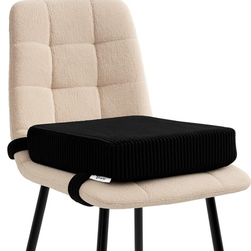 FLUMI kėdės paaukštinimas - pagalvėlė VELVET, Black