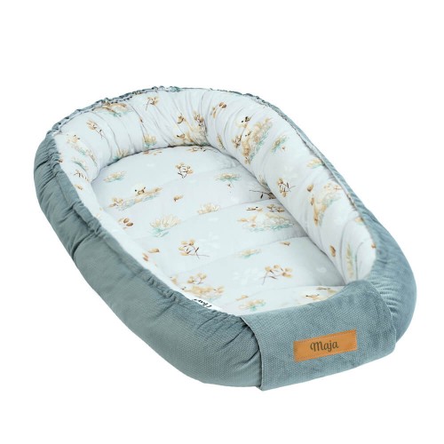 FLUMI dvipusis lizdelis naujagimiui SWAN, Grey