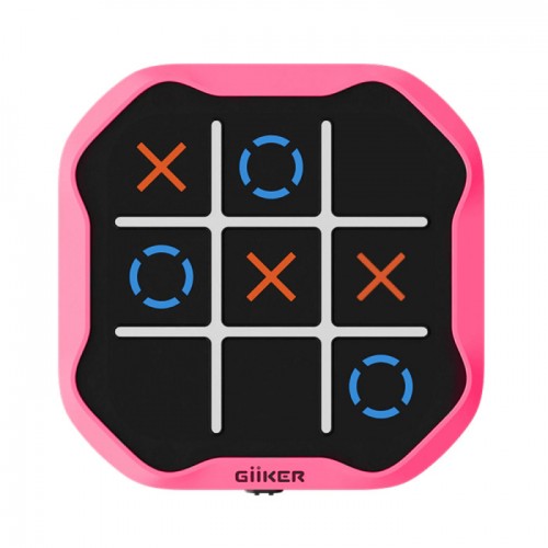 GIIKER TIC-TAC-TOE interaktyvi konsolė susikaupimui ir atminčiai gerinti, rožinė