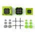 GIIKER TIC-TAC-TOE interaktyvi konsolė susikaupimui ir atminčiai gerinti, žalia