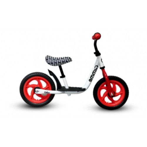 GIMME 2+ balansinis dviratis su kojų platforma VIKO, raudonas