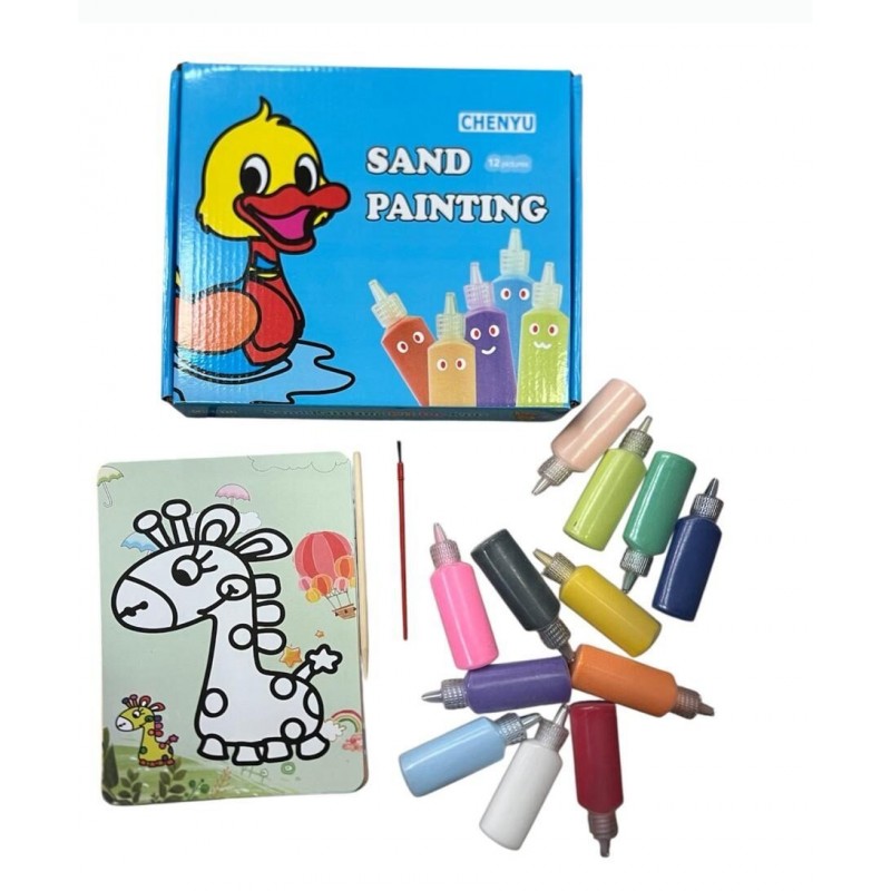 HW rinkinys piešti smėliu, 12 paveikslėlių HW rinkinys piešti smėliu, 12 paveikslėlių