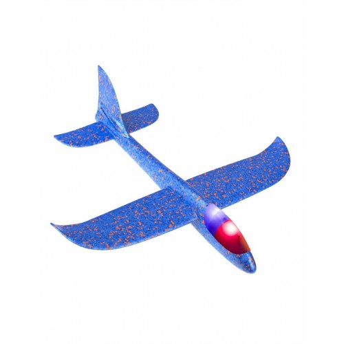 KIK lėktuvas su LED diodais, 48 x 47 cm, mėlynas