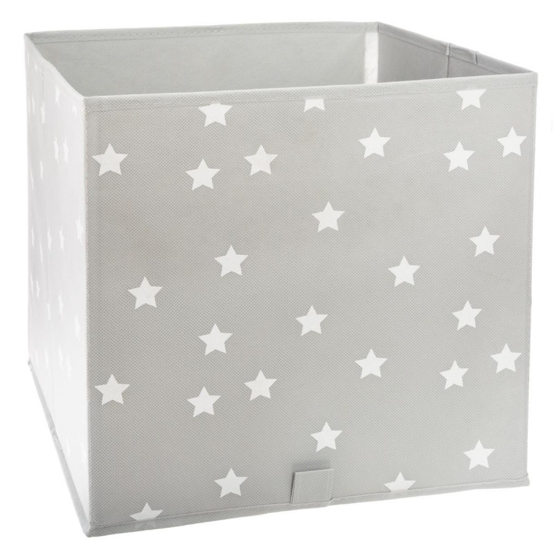 ATMOSPHERA sulankstoma daiktadėžė "Grey Stars", 29 x 29 cm.