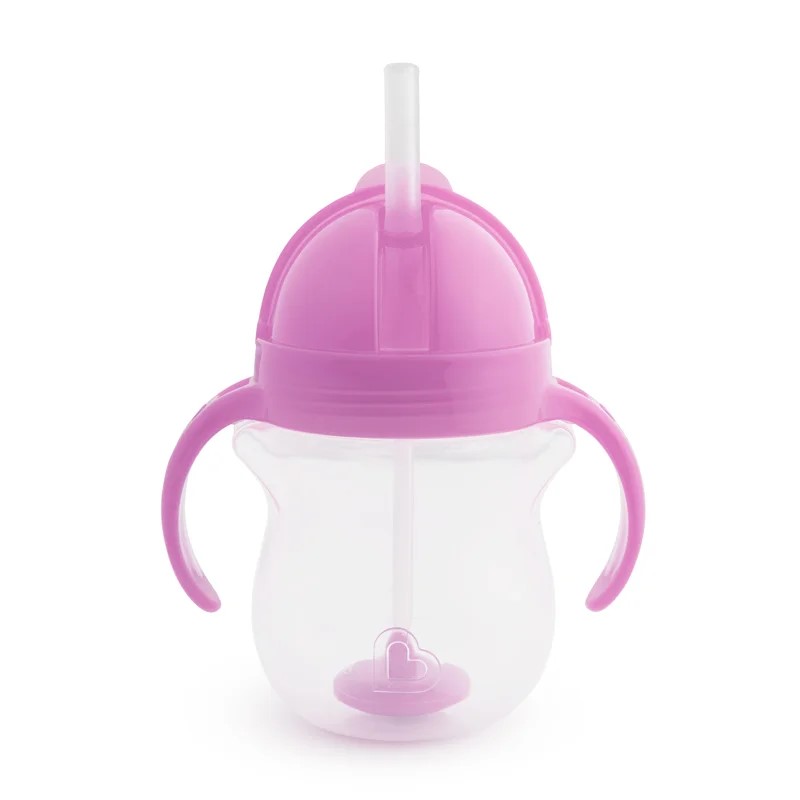 MUNCHKIN 207 ml gertuvė su šiaudeliu TIP&SIP STRAW, violetine, 6+ mėn. MUNCHKIN 207 ml gertuvė su šiaudeliu TIP&SIP STRAW, violetine, 6+ mėn.
