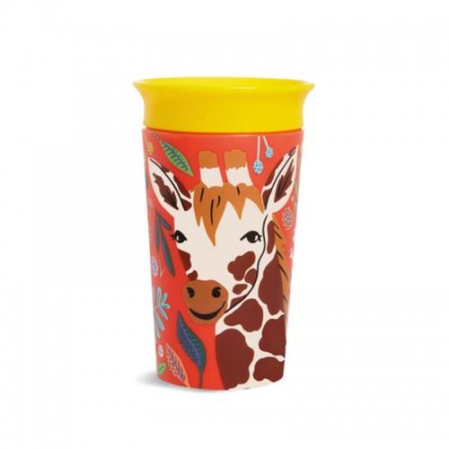 MUNCHKIN „Miracle Sippy“ 266 ml. neišsiliejantis puodelis-gertuvė "Eco" (Giraffe)