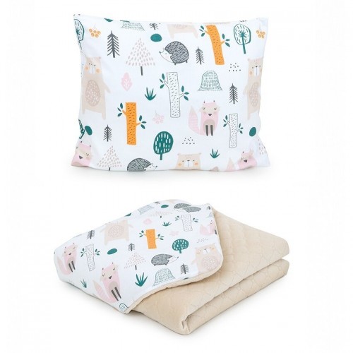 MAMO TATO Premium antklodė + pagalvė "Miškas" (75x100/38x30)