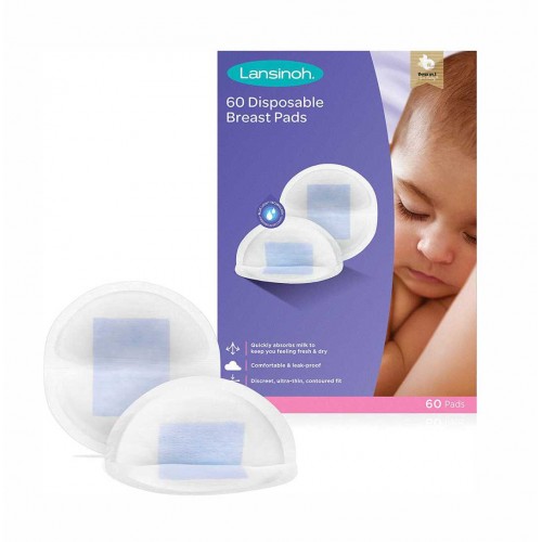 LANSINOH vienkartiniai įklotai į liemenėlę, 60 vnt.