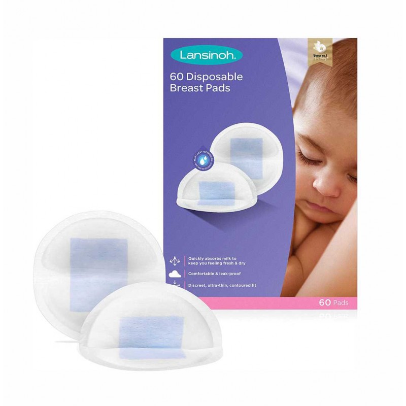 LANSINOH vienkartiniai įklotai į liemenėlę, 60 vnt.