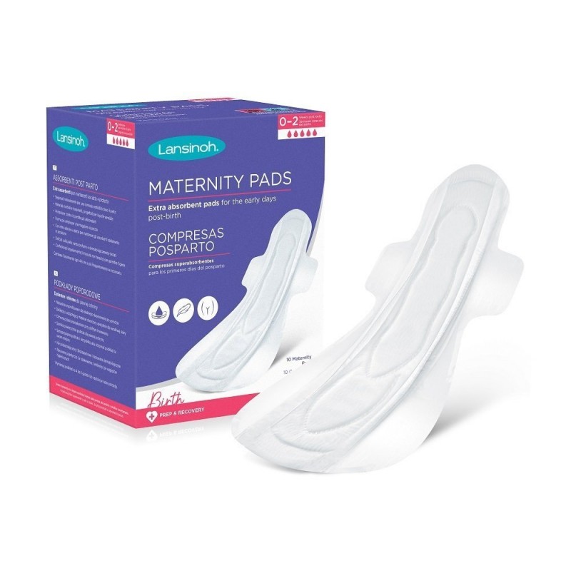 LANSINOH ypač sugeriantys paketai L, 0-2 savaites po gimdymo Extra Absorbent, 10 vnt.