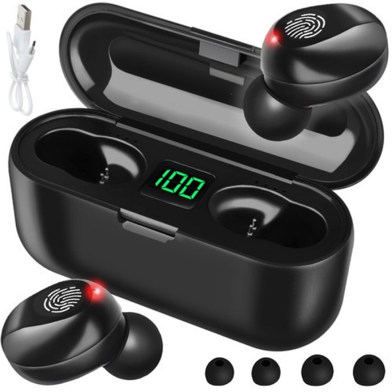 IZOXIS Bluetooth belaidės ausinės su maitinimo bloku
