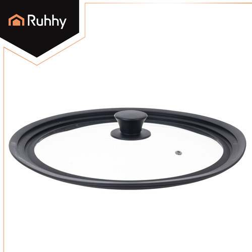 RUHHY 3 viename silikoninis-stiklinis dangtis 28/30/32 cm