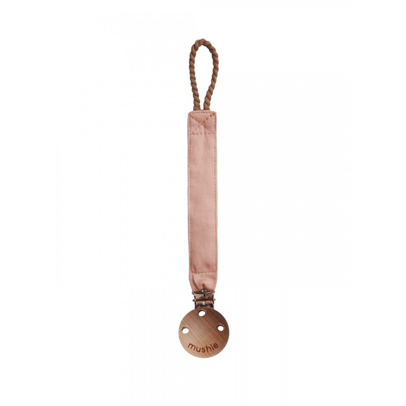 MUSHIE čiulptuko laikiklis FABRIC, Blush