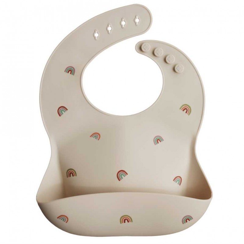 MUSHIE silikoninis seilinukas RAINBOW