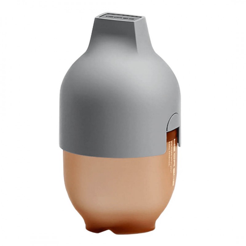 HEORSHE 160 ml silikoninis buteliukas kūdikiui Ultra Wide Neck, pilkas