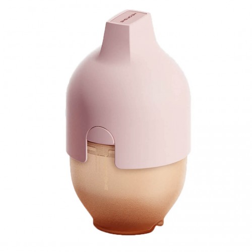 HEORSHE 160 ml silikoninis buteliukas kūdikiui Ultra Wide Neck, rožinis