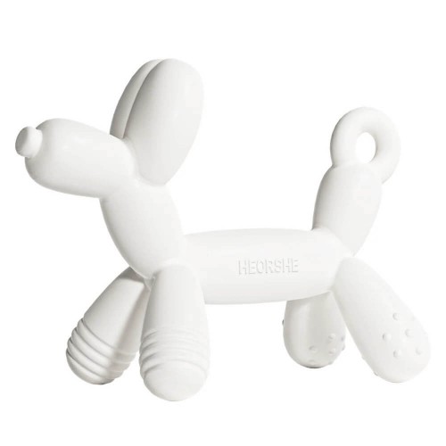 HEORSHE silikoninis kramtukas PUPPY, baltas