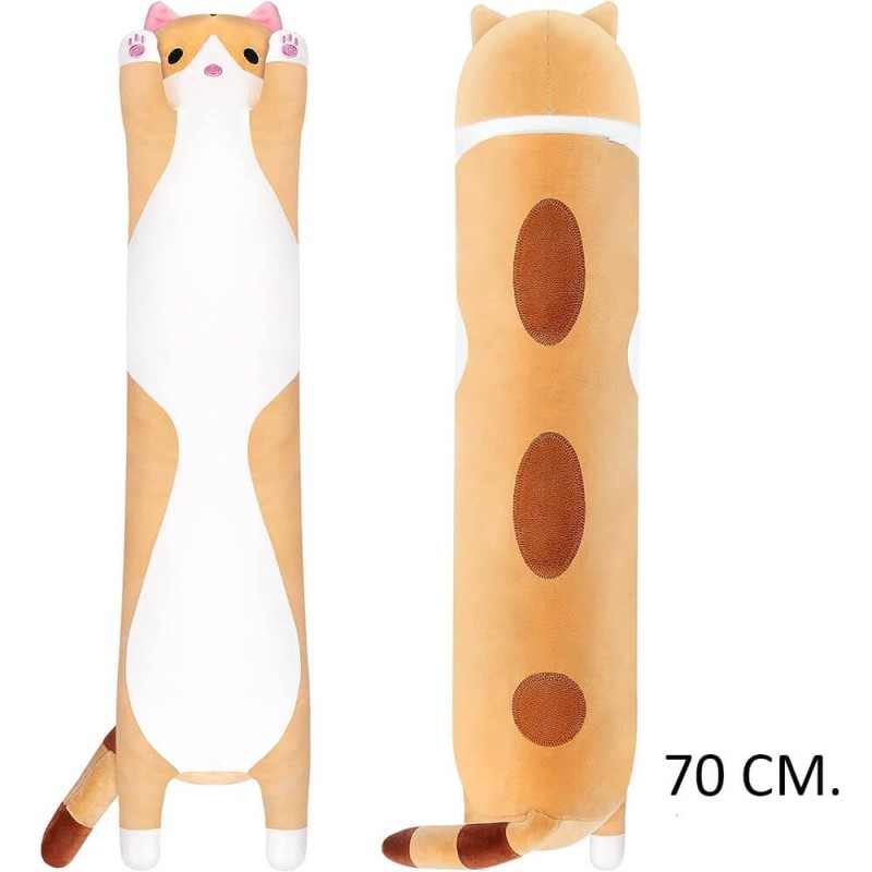TR pliušinė katė - pagalvė, 70 cm