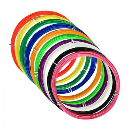 TR PLA siūlai, plastikas 3D rašikliui, 10 metrų papildymas TR PLA siūlai, plastikas 3D rašikliui, 10 metrų papildymas