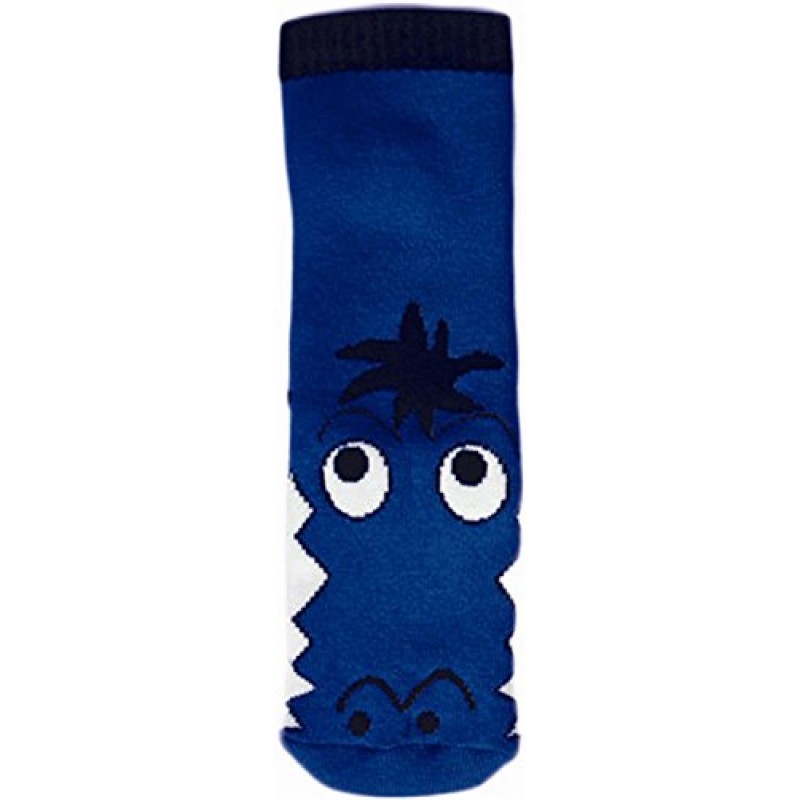 WOWERAT kojinės-tapukai su guminiu padu “Crocodile” (mėlynos)