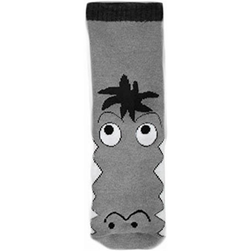WOWERAT kojinės-tapukai su guminiu padu “Crocodile” (pilkos)