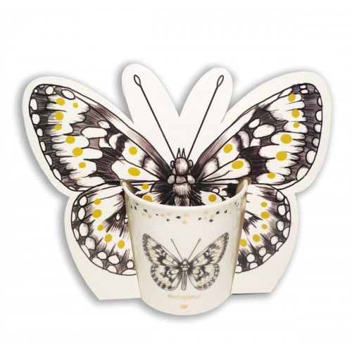 AMBER CHEF porcelianinis puodelis "Butterfly", 325 ml.
