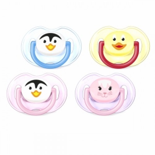 AVENT 0-6 mėn. Fashion ANIMALS čiulptukas, 1 vnt.