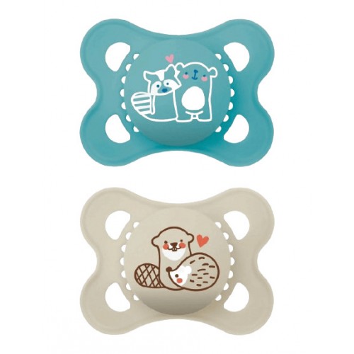 MAM 0-6 mėn. čiulptukai ORIGINAL blue, 2 vnt.