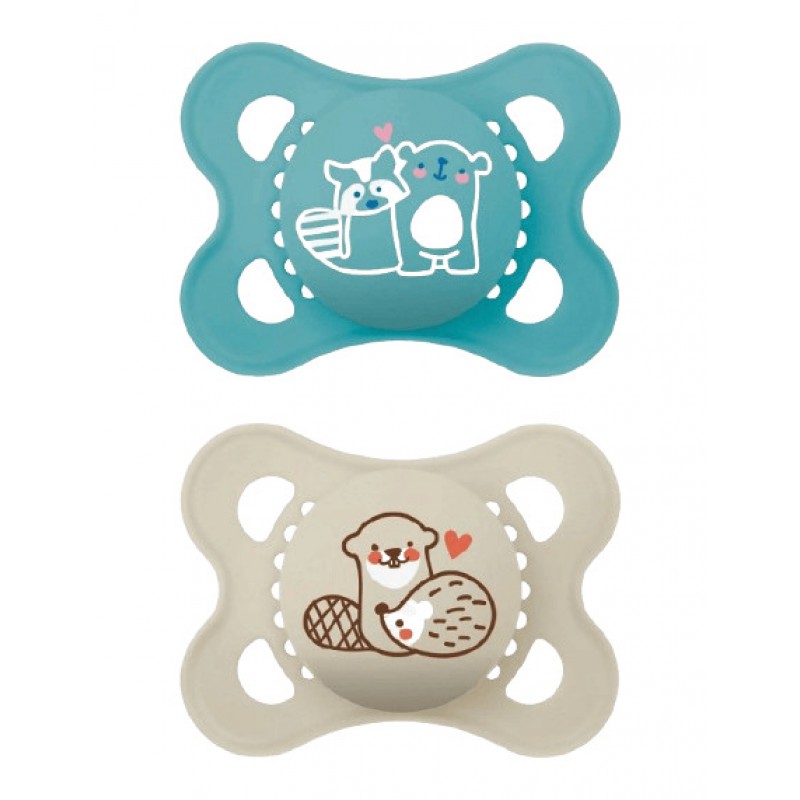 MAM 0-6 mėn. čiulptukai ORIGINAL blue, 2 vnt. MAM 0-6 mėn. čiulptukai ORIGINAL blue, 2 vnt.