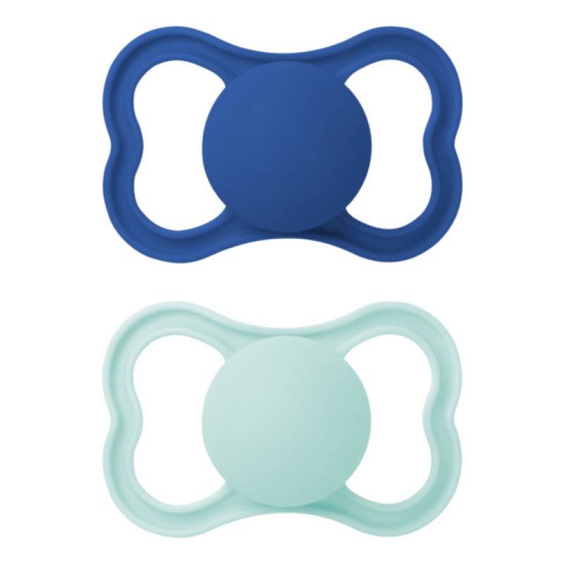 MAM 6-16 mėn. silikoniniai čiulptukai AIR BLUE, 2 vnt.